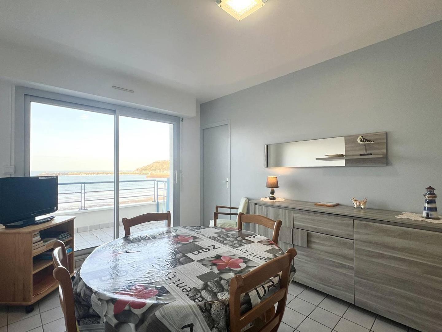 514 - Appartement 1 Chambre Vue Mer En Bordure De La Plage Du Centre D'에르퀴 외부 사진